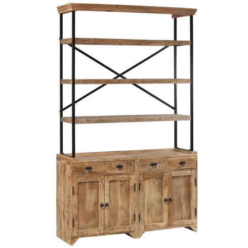 Rustika Rowe -  Sideboard with Shelves Solid Mango Wood 120x35x200 cm